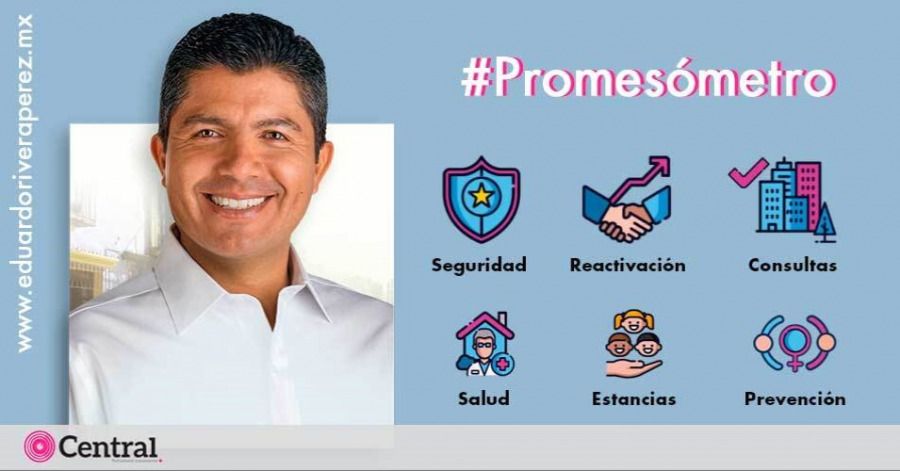 Estas son las propuestas de campa&ntilde;a del candidato del PAN por la alcald&iacute;a de Puebla, Eduardo Rivera.