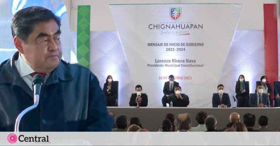 El gobernador estuvo en la toma de protesta de Lorenzo Rivera Nava en Chignahuapan