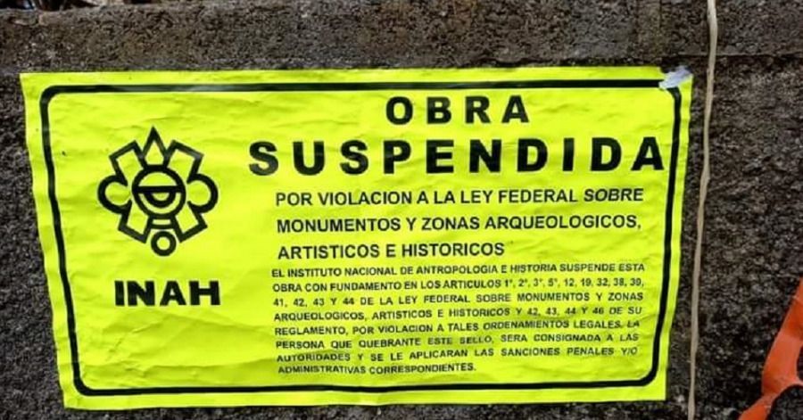 INAH clausura obras en t&uacute;neles de Huauchinango