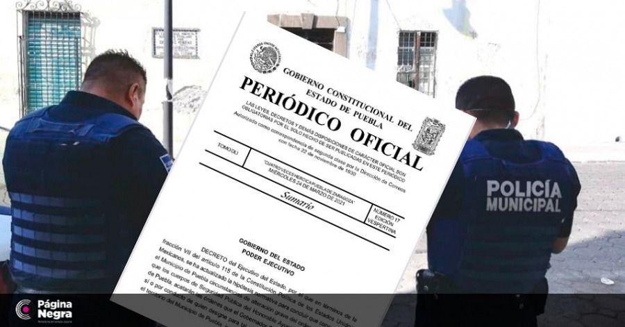 Barbosa emite nuevo decreto para tomar el control de la seguridad en Puebla capital