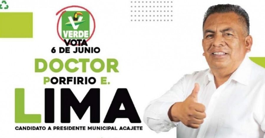 El Partido Verde Ecologista de México confirmó la desaparición de su candidato en Acajete, Porfirio Lima, quien fue reportado como desaparecido tras visitar a un paciente.