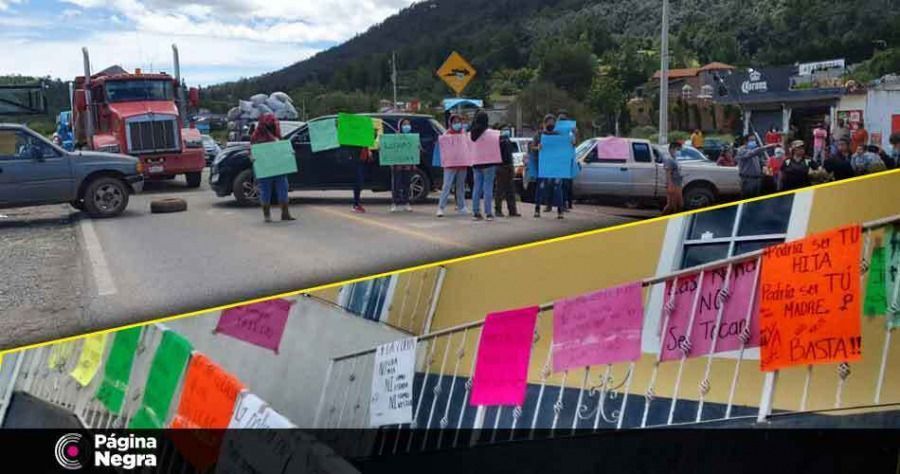 La manifestación bloqueó una de las carreteras más concurridas en la sierra