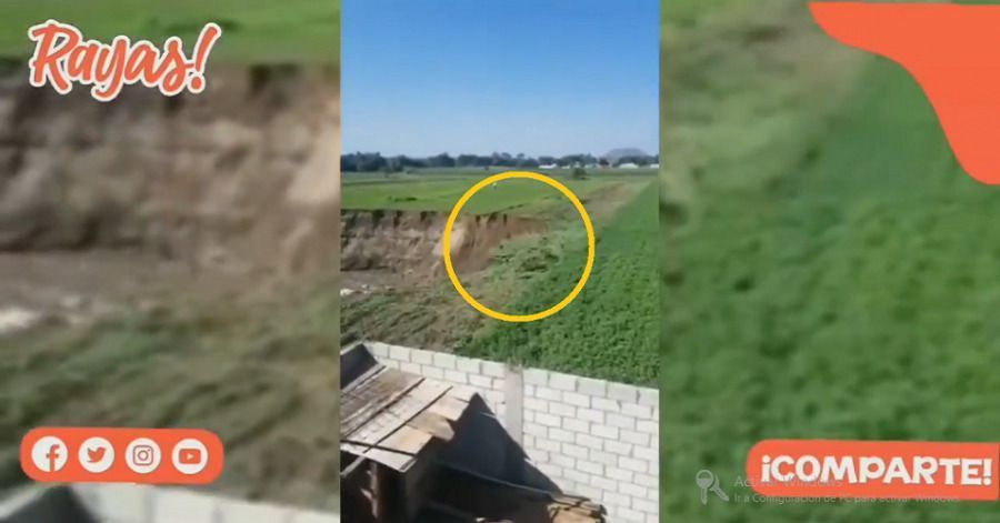 En la comunidad de Santa Mar&iacute;a Zacatepec se registr&oacute; un hundimiento de tierra, provocando un socav&oacute;n de 20 metros de profundidad.