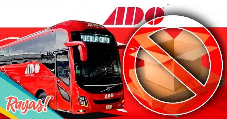 Chale! ADO prohíbe a pasajeros viajar con cajas de cartón como equipaje