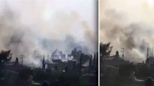 VIDEO: Esta fue la explosión de un polvorín en Tultepec; así lo captó el C5