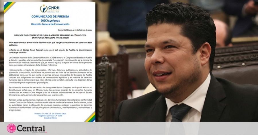 CNDH da rev&eacute;s a Biestro y le exige al Congreso de Puebla aprobar inmediatamente la Ley Agnes
