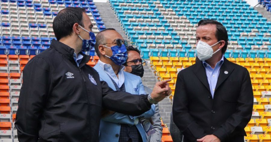 Mikel Arriola, nuevo presidente de la Liga MX, visita al Puebla y el Cuauht&eacute;moc