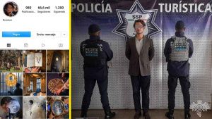 Detienen al artista Esteban N. por vender un mono ara&ntilde;a en el Centro de Puebla