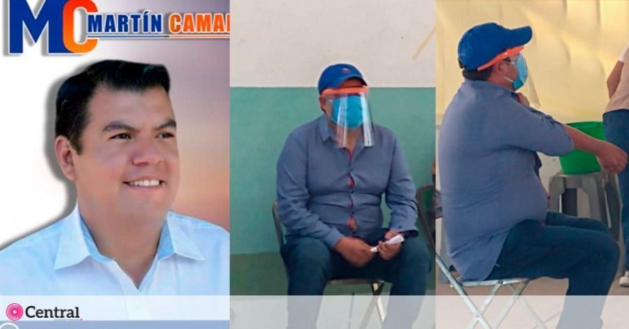 Candidato del PAN en Puebla se hace pasar por viejito para vacunarse contra la covid