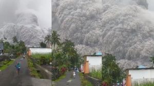 VIDEO: Volcán Semeru hace erupción en Indonesia; hay un muerto y 41 heridos