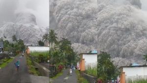 VIDEO: Volc&aacute;n Semeru hace erupci&oacute;n en Indonesia; hay un muerto y 41 heridos