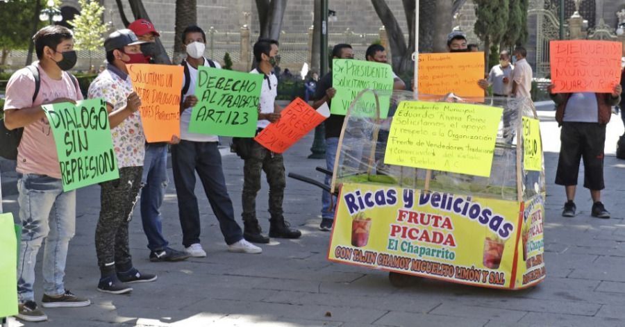 Los vendedores ambulantes pidieron di&aacute;logo con el nuevo secretario de Gobernaci&oacute;n, Jorge Cruz Lepe.