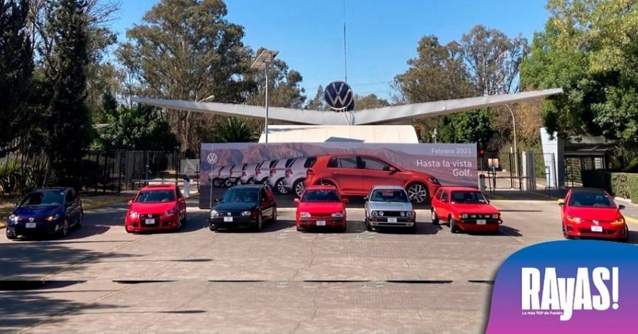 ¡Momento sad! En caravana, así despiden a la última generación del Golf en VW Puebla