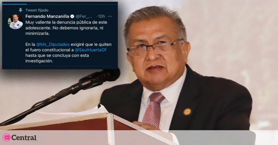 Manzanilla propondrá quitarle el fuero a Saúl Huerta por abuso sexual