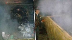 V&aacute;ndalos arrasan con contenedores de basura en Teziutl&aacute;n; ya est&aacute;n identificados