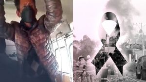 Fausto sube a los camiones para pedir dinero y pagar los gastos de sus familiares, v&iacute;ctimas de Xochimehuacan