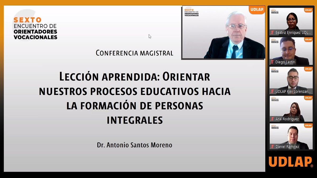 Sexto Encuentro de Orientadores Vocacionales de la UDLAP, un espacio de formaci&oacute;n y reflexi&oacute;n