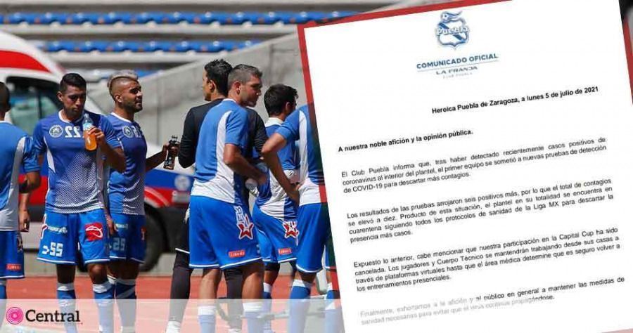 Directiva del Puebla confirma 10 casos positivos de coronavirus entre sus jugadores