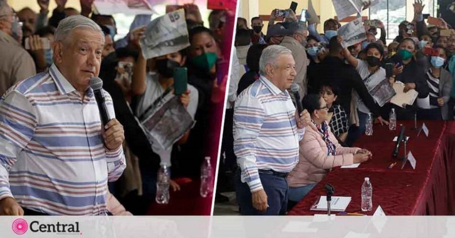 M&aacute;s de 200 personas irrumpieron informe de AMLO.