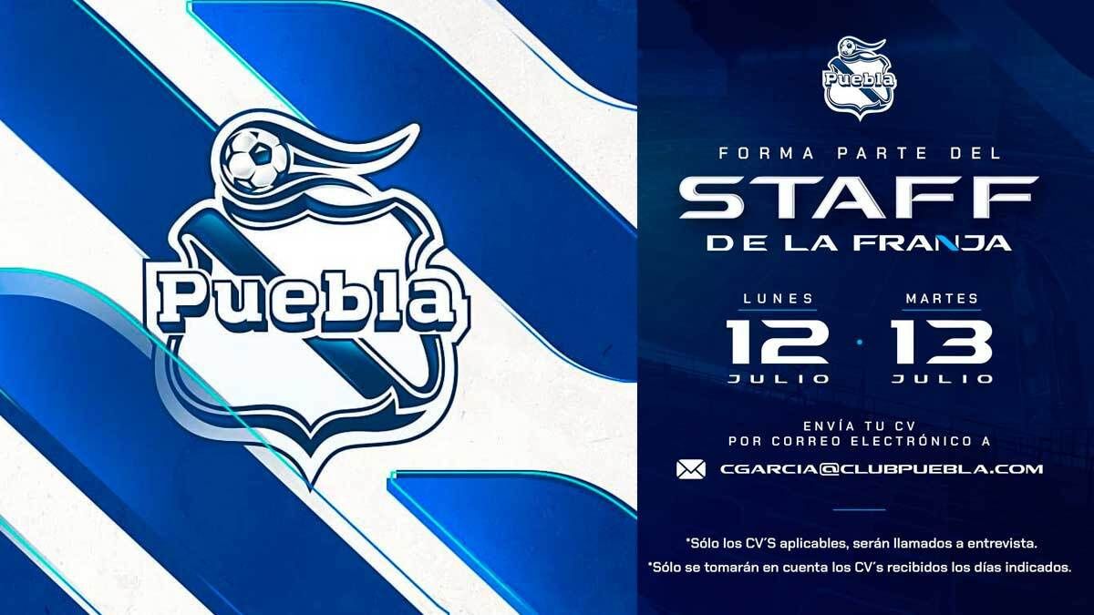 Club Puebla busca personal de staff para los partidos en el Cuauht&eacute;moc
