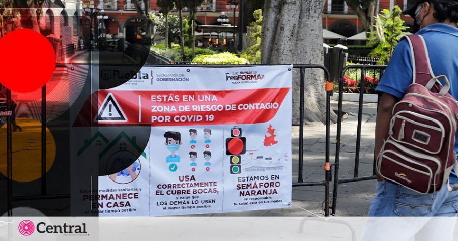 Por segunda ocasi&oacute;n en lo que va de la pandemia, Puebla arranca esta semana en rojo en el sem&aacute;foro covid