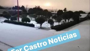 Cae nevada en Tlachichuca&hellip; todo se pint&oacute; de blanco