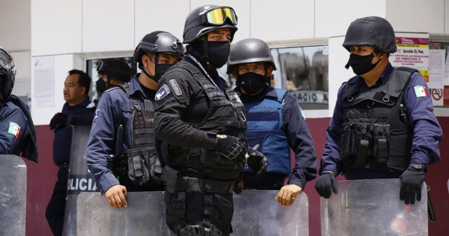 El edificio fue resguardado por la SSP