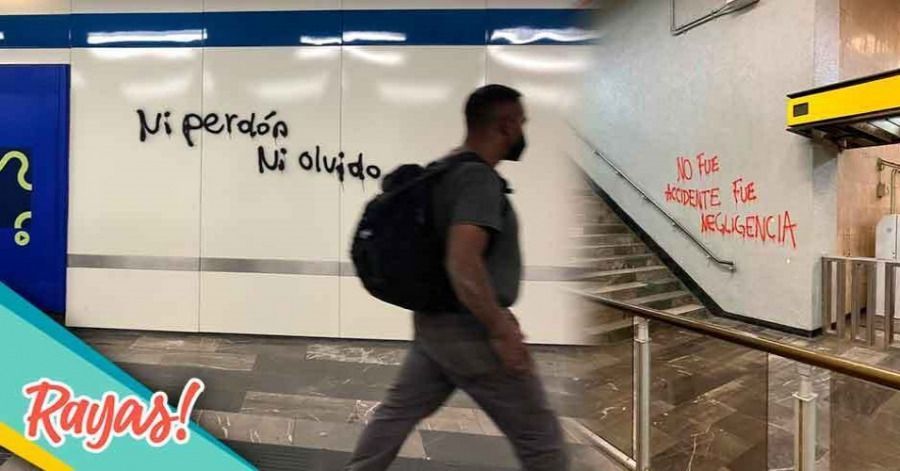As&iacute; las consignas de justicia en varias estaciones del Metro.
