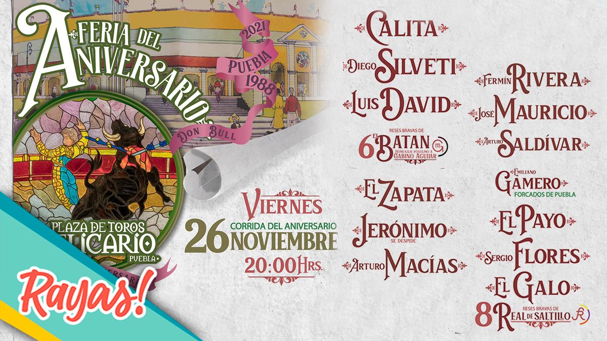 Esta es la cartelera por el aniversario de El Relicario.