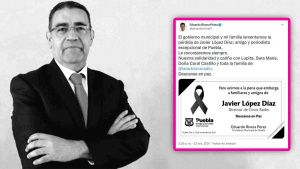 Eduardo Rivera env&iacute;a sus condolencias por la muerte de Javier L&oacute;pez D&iacute;az