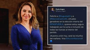 Paola Ang&oacute;n felicita a Augusta D&iacute;az de Rivera y pide unidad al interior del PAN