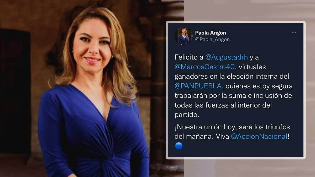 Paola Ang&oacute;n felicita a Augusta D&iacute;az de Rivera y pide unidad al interior del PAN