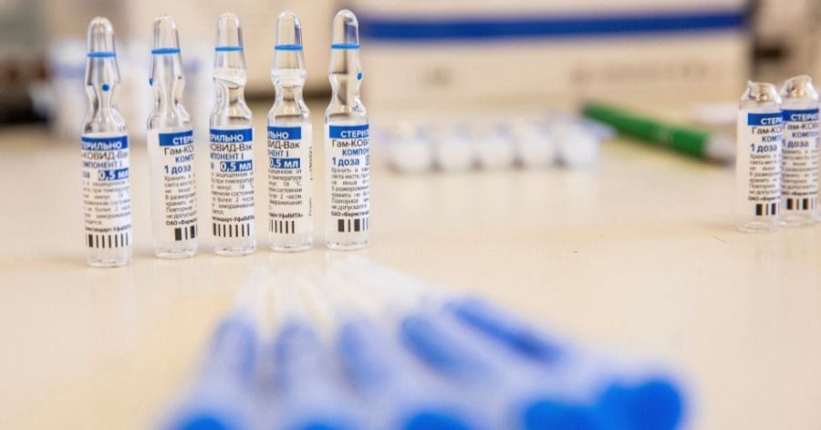 Ampolletas de la vacuna rusa contra el coronavirus, Sputnik V.