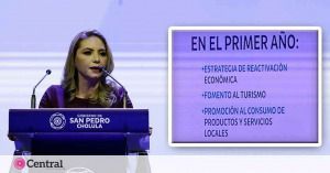 La presidenta municipal de San Pedro Cholula, Paola Ang&oacute;n Silva 