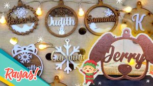 Para el arbolito o tu casa, compra esferas personalizadas en Viking Art Studio