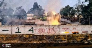 Bomberos sofocan incendio en Colegio de Bachilleres de La Margarita
