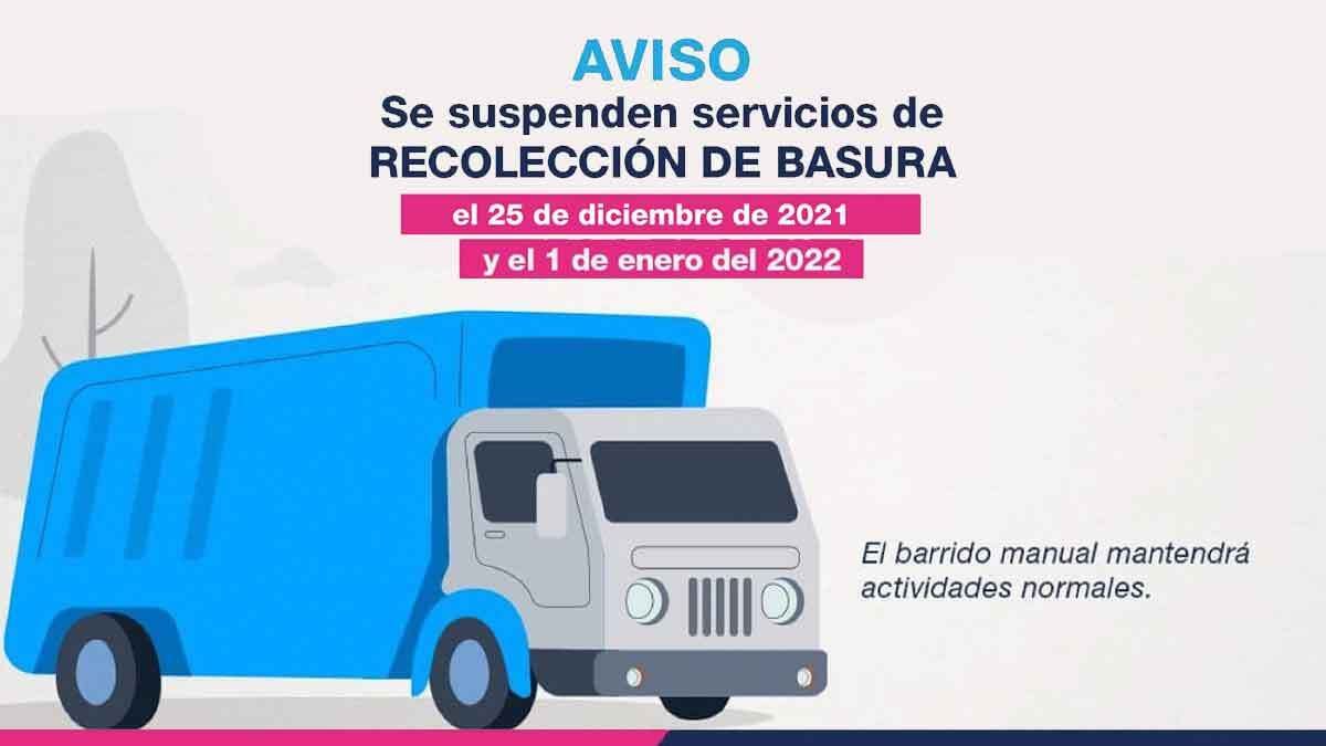 Anuncia Ayuntamiento de Puebla suspensión de servicios por navidad y fin de año