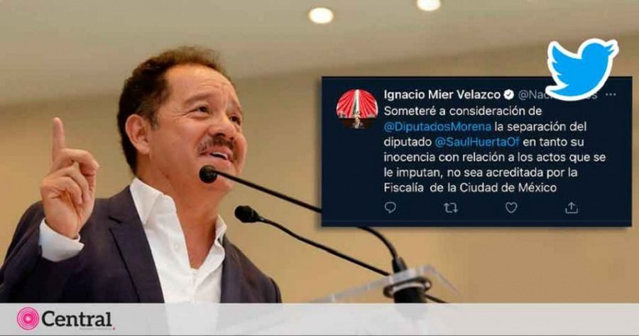Nacho Mier propondr&aacute; que Saul Huerta sea separado de la bancada de Morena