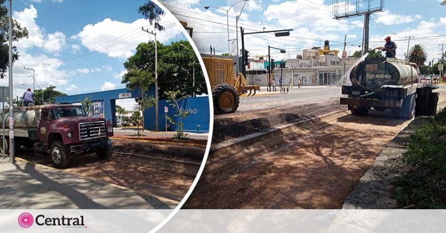 El paso en el bulevar Xonaca est&aacute; cerrado al paso vehicular en varias partes alternas.