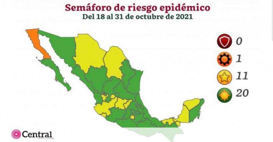 El lunes Puebla cambia a color verde en el Sem&aacute;foro Covid 