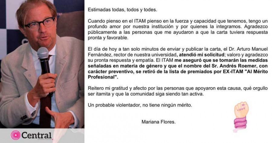 ITAM retira a Roemer premio &ldquo;Al M&eacute;rito Profesional&rdquo; otorgado en 2007