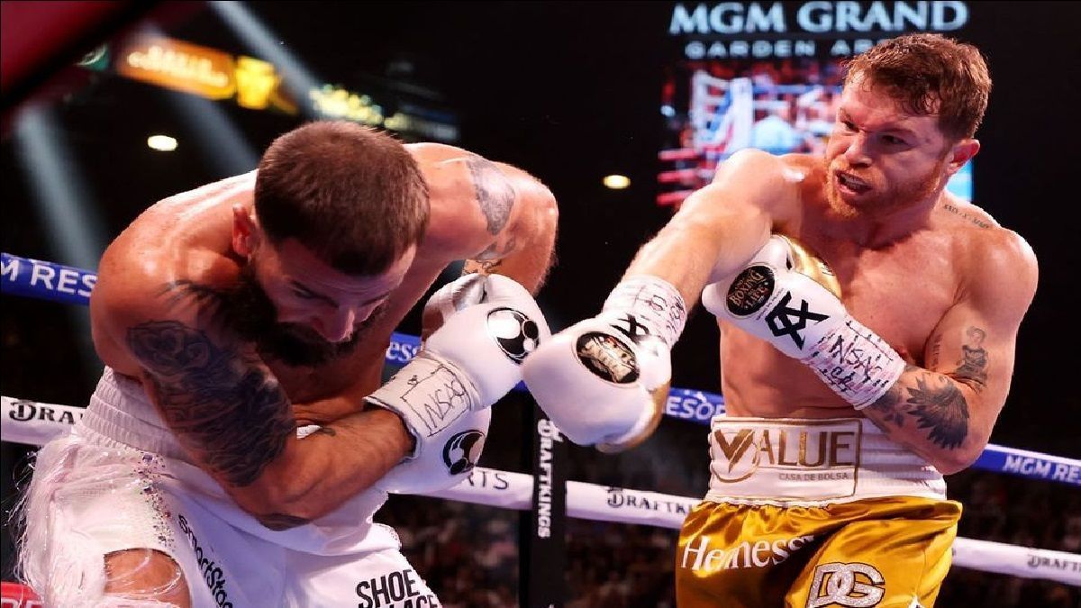 &iexcl;Logro hist&oacute;rico! &ldquo;Canelo&rdquo; &Aacute;lvarez noquea a Plant y logra los cuatro grandes t&iacute;tulos de los supermedianos