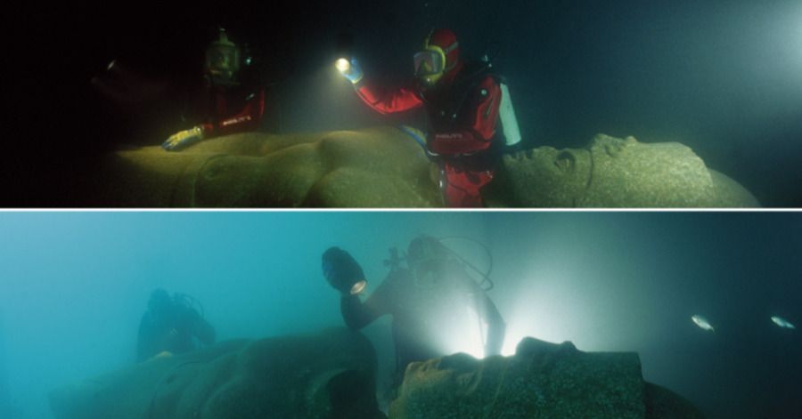 La ciudad de Heracleion en el antiguo Egipto fue muy importante, pero debido a las condiciones clim&aacute;ticas termin&oacute; bajo el agua, a 45 metros de profundidad del Mediterr&aacute;neo frente a Alejandr&iacute;a. De acuerdo a las investigaciones y exploraciones, fue muy relevante para Cleopatra pues hasta hay una estatua en su honor.