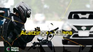 Choque frontal deja motociclista muerto en la carretera Acatzingo-Xalapa.