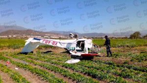 Cae avioneta de adiestramiento en Tepanco de L&oacute;pez; hay dos lesionados