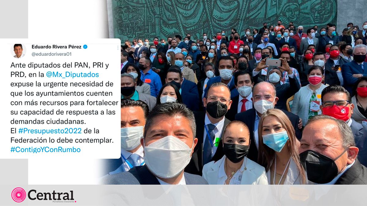 Eduardo Rivera cabildea presupuesto para el municipio de Puebla en la C&aacute;mara de Diputados