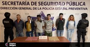 Detiene la SSP de Puebla a seis narcomenudistas de “El Pelón del Sur”