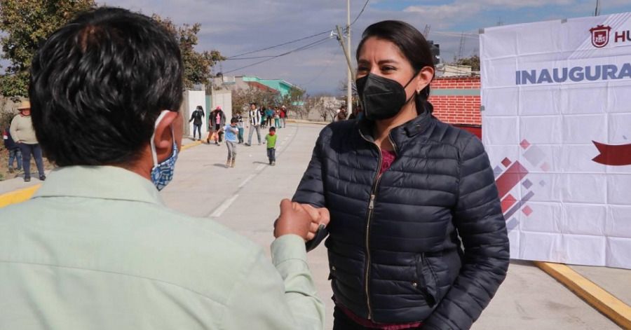 Inaugura Ang&eacute;lica Alvarado nueva vialidad en Santa Mar&iacute;a Nepopualco