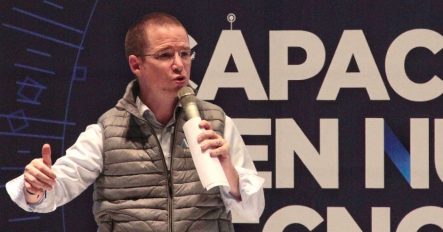 El panista, Ricardo Anaya, en un mitin en abril de 2018.