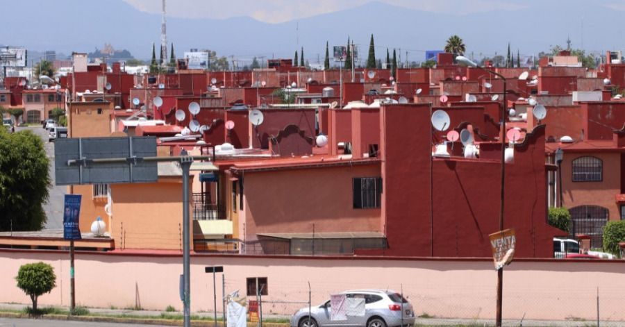 Uno de los complejos de viviendas en el municipio de Puebla.